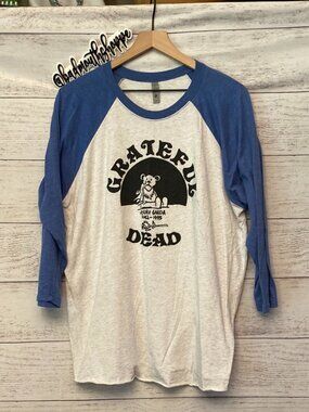 Vintage Grateful Dead Jerry Garcia Baseball Style Tee Shirt XL